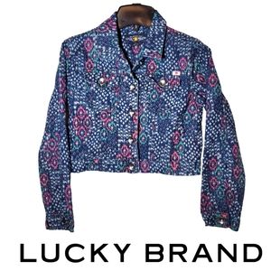 Lucky Brand Aztec Denim Jacket